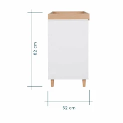 Tutti Bambini Fika 2 Piece Room Set – White/Light Oak -Baby Supplies ds353