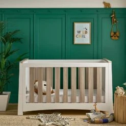 CuddleCo Ada 3 Piece Nursery Furniture Set – White And Ash -Baby Supplies dtr65 1