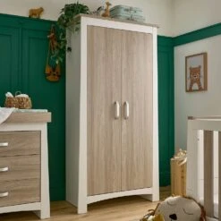 CuddleCo Ada 3 Piece Nursery Furniture Set – White And Ash -Baby Supplies dtr65