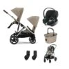 Cybex EGazelle S Twin Pushchair Travel System Bundle – Almond Beige -Baby Supplies egazelle car seat bundle almond beige