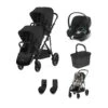 Cybex EGazelle S Twin Pushchair Travel System Bundle – Moon Black 1 Cybex EGazelle S Twin Pushchair Travel System Bundle – Moon Black -Baby Supplies egazelle car seat bundle moon black