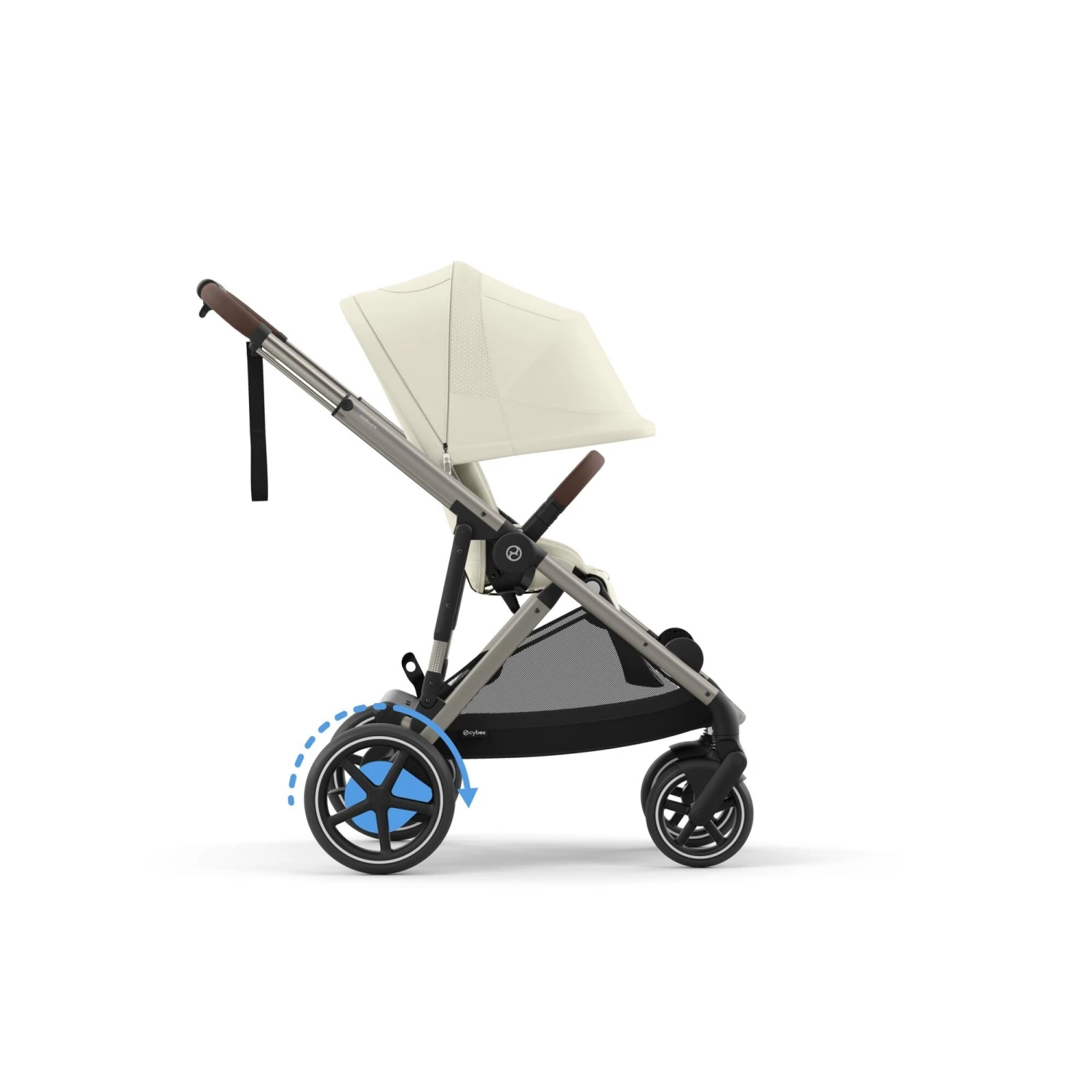Cybex EGazelle S Twin Pushchair – Seashell Beige 4 Cybex EGazelle S Twin Pushchair – Seashell Beige - Image 2