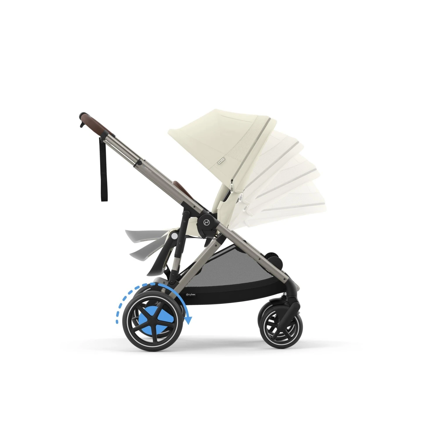 Cybex EGazelle S Twin Pushchair – Seashell Beige 5 Cybex EGazelle S Twin Pushchair – Seashell Beige - Image 3