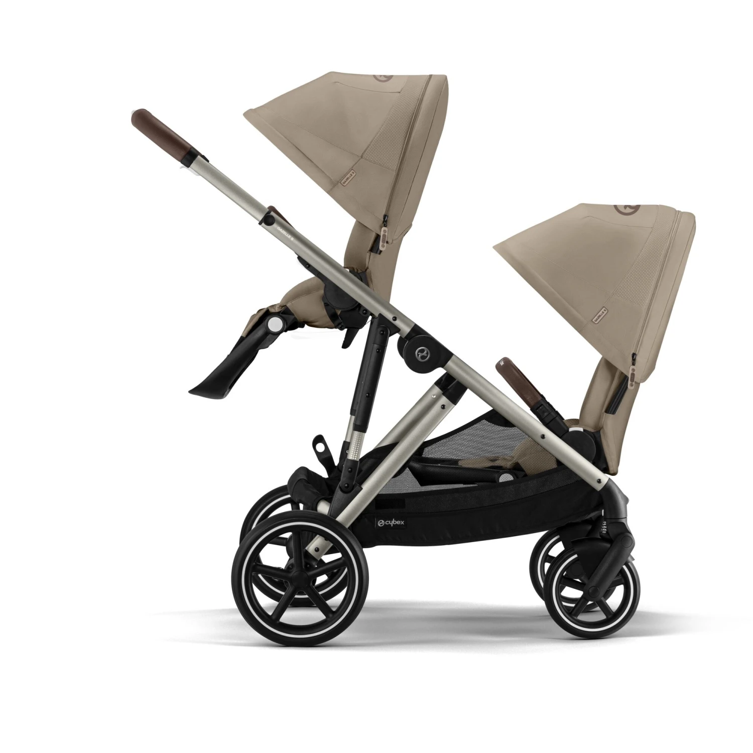 Cybex EGazelle S Twin Pushchair Travel System Bundle – Almond Beige 5 Cybex EGazelle S Twin Pushchair Travel System Bundle – Almond Beige - Image 3