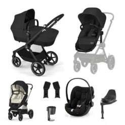 Cybex EOS Lux Cloud G Travel System β Moon Black
