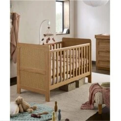 Mamas & Papas Esna 3 Piece Room Set – Rattan -Baby Supplies esna cot bed 1