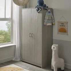 Babymore Caro 4-1 Cot Bed 4 Piece Nursery Set – Grey Wash -Baby Supplies fbhryu