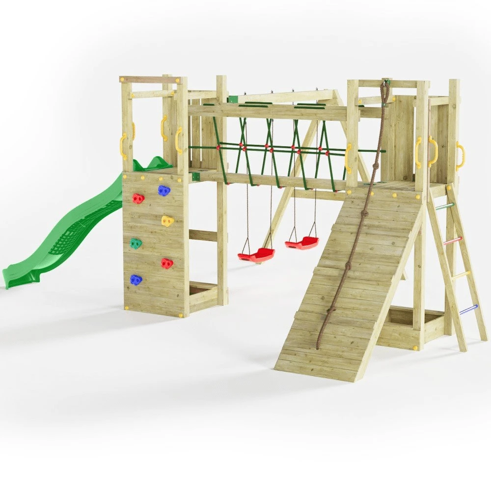 Shire Maxi Fun Wooden Climbing Frame 5 Shire Maxi Fun Wooden Climbing Frame - Image 3