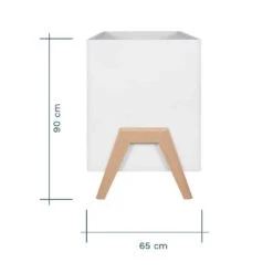 Tutti Bambini Fuori Mini Cot Bed White & Light Oak 15 Tutti Bambini Fuori Mini Cot Bed White & Light Oak -Baby Supplies fdde