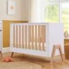 Tutti Bambini Fuori Mini Cot Bed White & Light Oak -Baby Supplies fe3q5 1