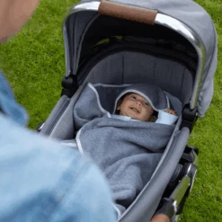 Purflo Cosy Wrap Travel Blanket Minimal Grey 11 Purflo Cosy Wrap Travel Blanket Minimal Grey -Baby Supplies ffhf