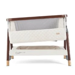 Tutti Bambini CoZee Luxe Bedside Crib – Walnut/Cream -Baby Supplies fgt8po