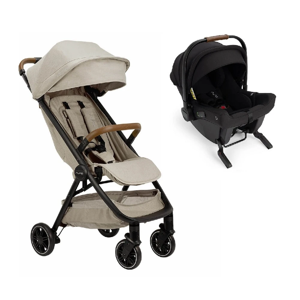 Nuna TRVL Compact Stroller And URBN Car Seat – Hazelwood 2 Nuna TRVL Compact Stroller And URBN Car Seat – Hazelwood