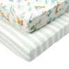 Tutti Bambini COT BED Fitted Sheets 2pk – Run Wild -Baby Supplies fguy 1