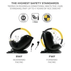 Kinderkraft XPEDITION 2 I-Size Car Seat 40-150cm Grey -Baby Supplies fhsx