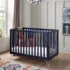 Babymore Kimi Cot Bed Midnight Blue