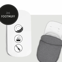 Hauck Melange Grey Atlantic Twin Stroller/Carrycot Bundle 1 36 Hauck Melange Grey Atlantic Twin Stroller/Carrycot Bundle 1 -Baby Supplies fjutut 5