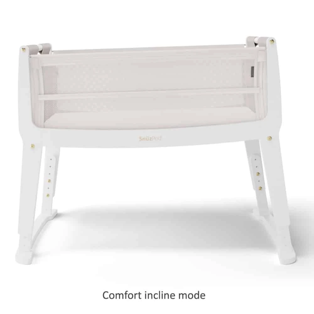 SnuzPod Studio Bedside Crib With Mattress Paris White 11 SnuzPod Studio Bedside Crib With Mattress Paris White - Image 9