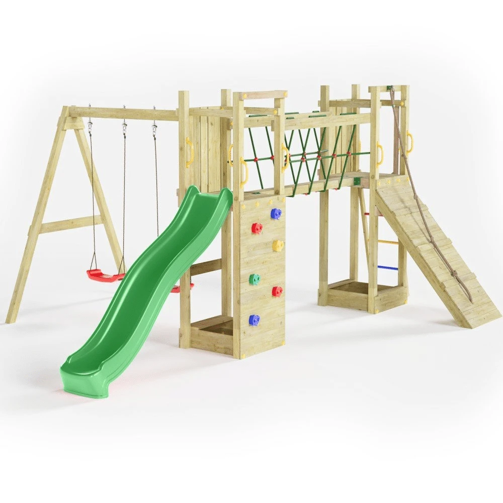 Shire Maxi Fun Wooden Climbing Frame 4 Shire Maxi Fun Wooden Climbing Frame - Image 2