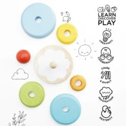 Le Toy Van Rainbow Stacker -Baby Supplies ftu6