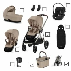 Cybex Gazelle S Travel System Builder β Almond Beige