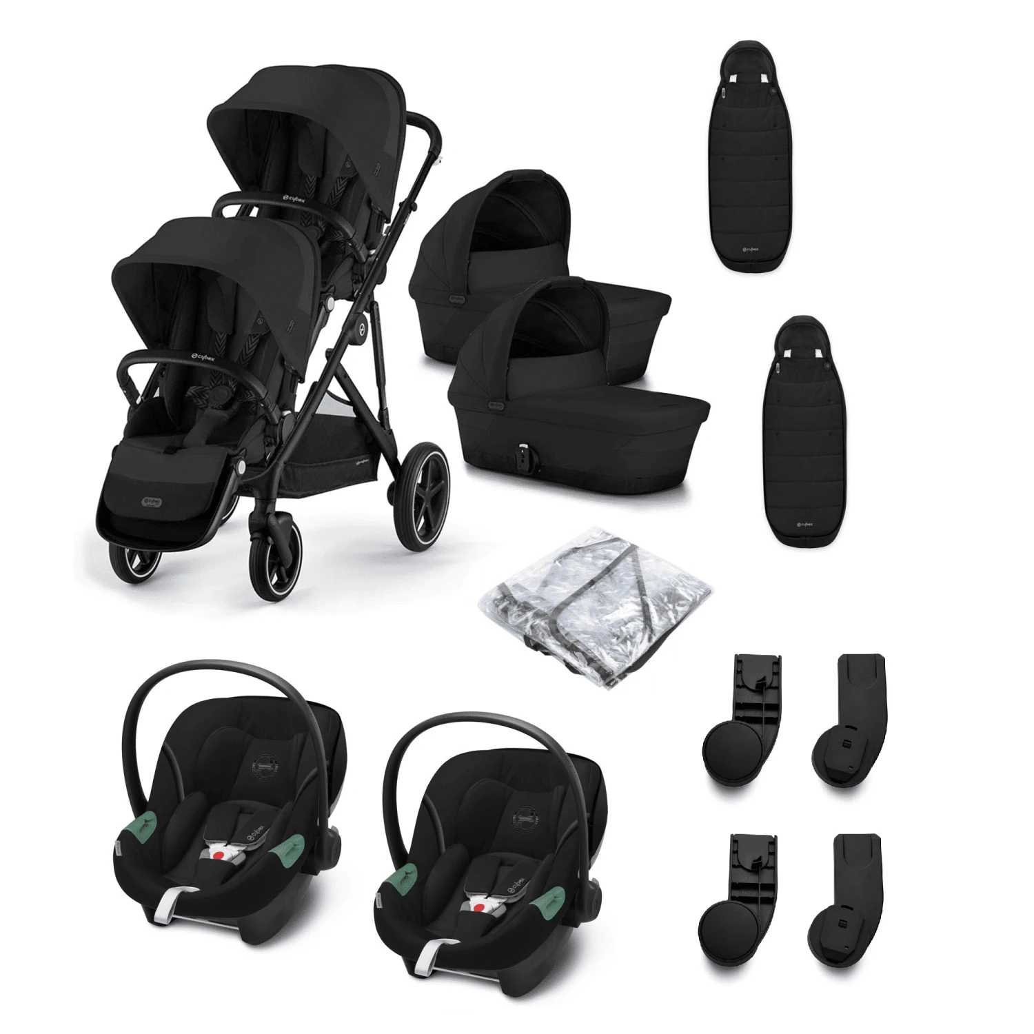 Cybex Gazelle S Twin Travel System Bundle Moon Black 3 Cybex Gazelle S Twin Travel System Bundle Moon Black