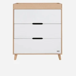 Tutti Bambini Fika 2 Piece Room Set – White/Light Oak -Baby Supplies gdetaerty