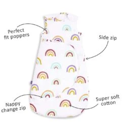 SnuzPouch Sleeping Bag Colour Rainbow 0-6m – 2.5 Tog -Baby Supplies gfht5 1