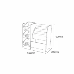 Liberty House Toys Safari Book Display Unit With Fabric Storage Boxes -Baby Supplies ghgjgj