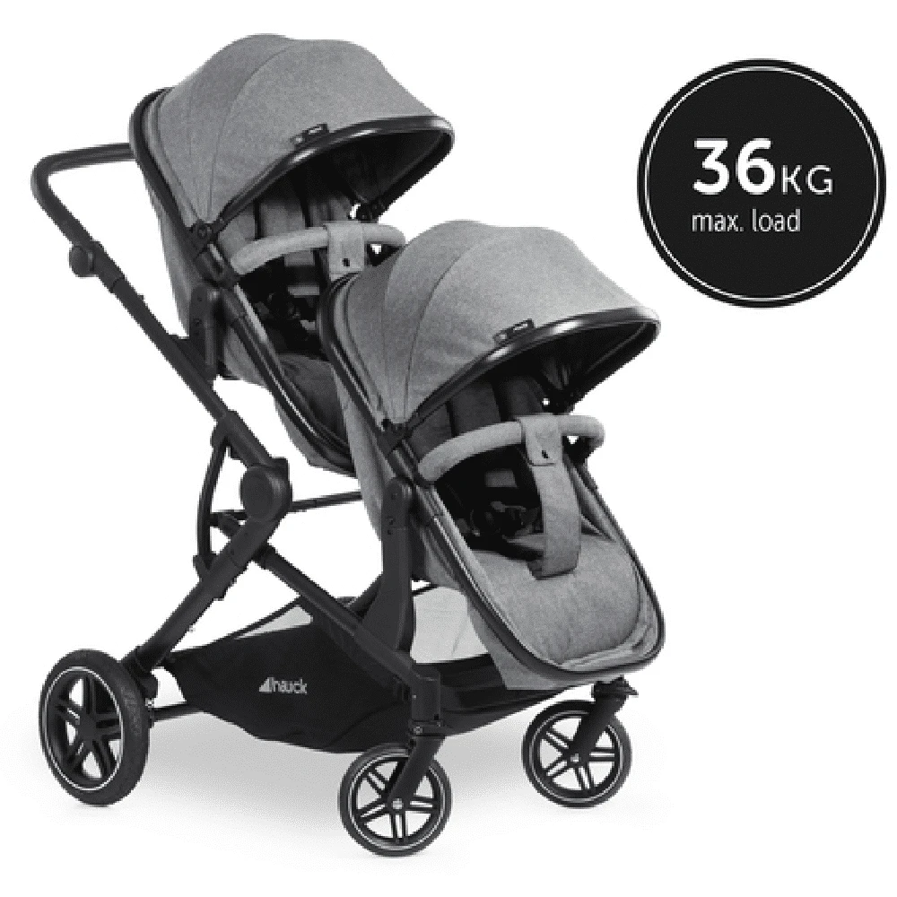 HAUCK Twin Tandem Stroller Stroller – Grey 21 HAUCK Twin Tandem Stroller Stroller – Grey - Image 19