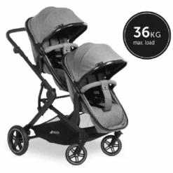 Hauck Melange Grey Atlantic Twin Stroller/Carrycot Bundle 2 41 Hauck Melange Grey Atlantic Twin Stroller/Carrycot Bundle 2 -Baby Supplies gjgjj 4