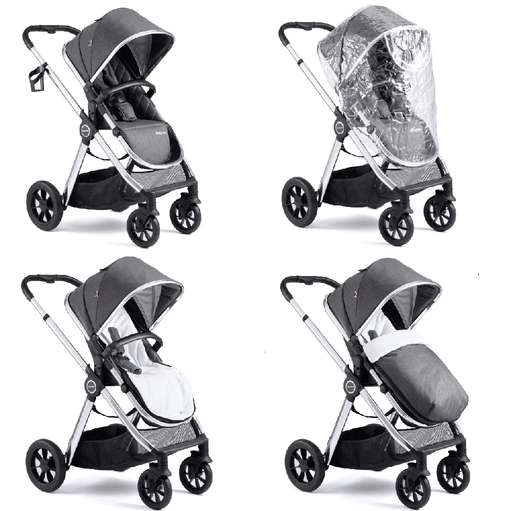 Babymore Memore V2 Pram Pushchair 11 Piece Chrome 7 Babymore Memore V2 Pram Pushchair 11 Piece Chrome - Image 5