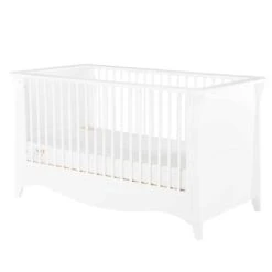 CuddleCo Clara 3 Piece Nursery Set With Mattress – White -Baby Supplies gtu6