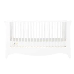 CuddleCo Clara 3 Piece Nursery Set With Mattress – White -Baby Supplies gtuu7