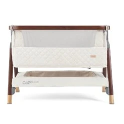 Tutti Bambini CoZee Luxe Bedside Crib – Walnut/Cream -Baby Supplies gyu79