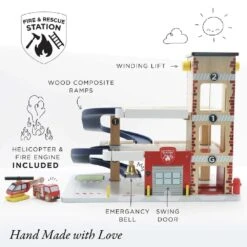 Le Toy Van Fire & Rescue Garage -Baby Supplies gyy6u6