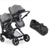 Hauck Melange Grey Atlantic Twin Stroller/Carrycot Bundle 1 -Baby Supplies hauck atlantic and 1 carrycot
