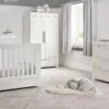 Mamas & Papas Franklin 6 Piece Nursery Room Set Bundle/Mattress – White Wash -Baby Supplies hg