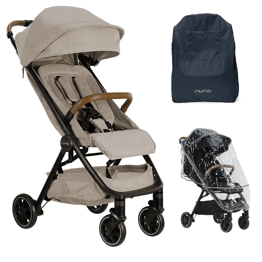 Nuna TRVL Compact Stroller With Raincover And Travel Bag – Hazelwood 3 Nuna TRVL Compact Stroller With Raincover And Travel Bag – Hazelwood