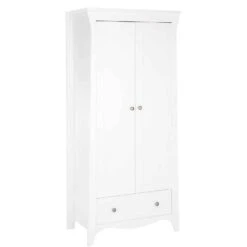 CuddleCo Clara 3 Piece Nursery Set With Mattress – White -Baby Supplies hkio