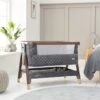 Tutti Bambini CoZee Luxe Bedside Crib – Walnut/Slate -Baby Supplies htu67 1