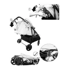 Lorelli Duo Twin Stroller – Cool Grey -Baby Supplies hvhff