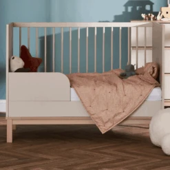 Obaby Astrid 4in1 Cot Bed – Satin/Oak -Baby Supplies hykukou 1