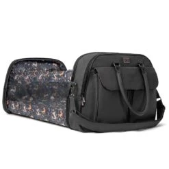 Bizzi Growin Baby Travel Crib Changing Bag Vegan Black -Baby Supplies iu89