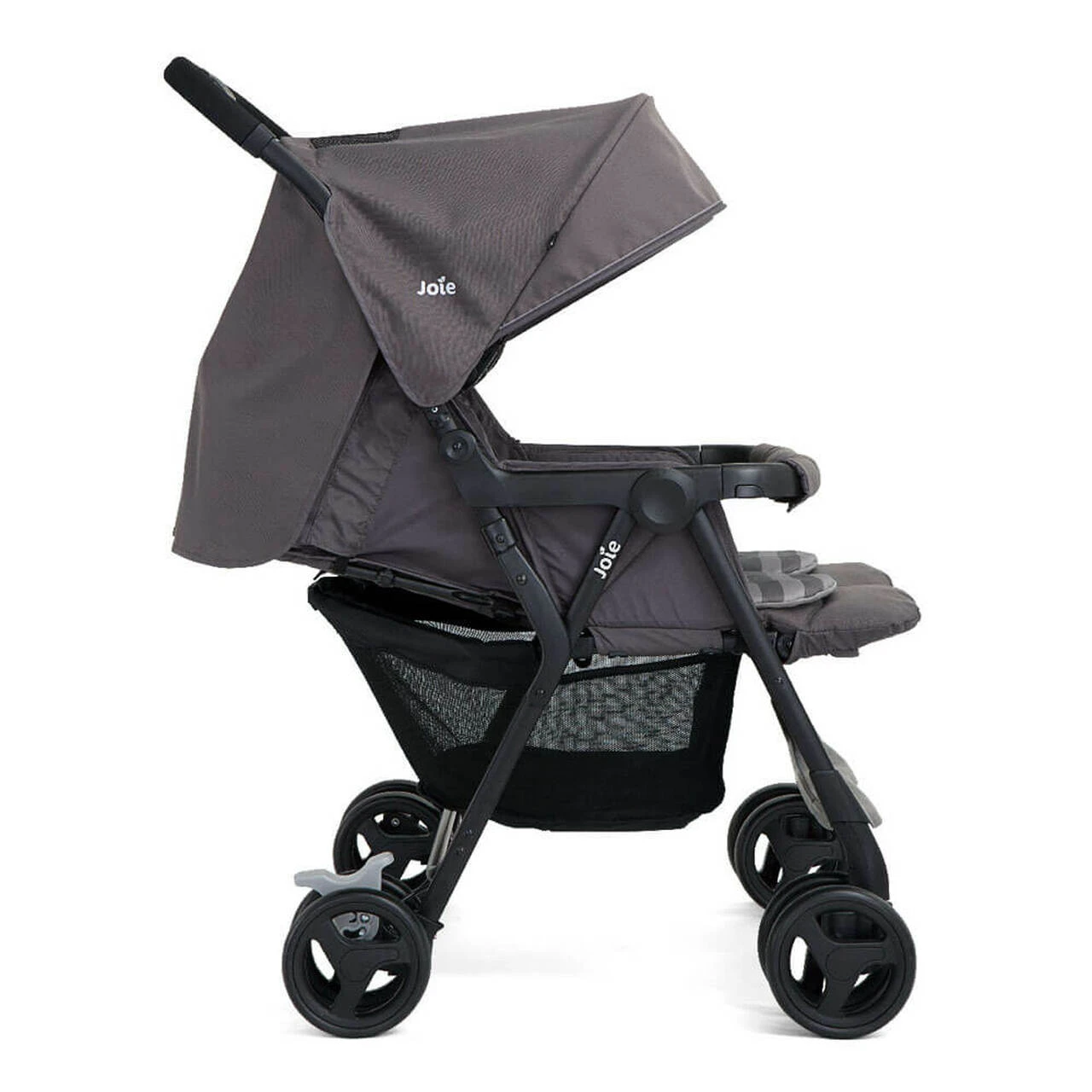 Joie Aire Twin Stroller Dark Pewter With 2 Footmuffs 8 Joie Aire Twin Stroller Dark Pewter With 2 Footmuffs - Image 6