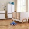 Tutti Bambini Fuori 6 Piece Room Set Bundle – White & Light Oak -Baby Supplies khj
