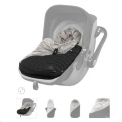 Nuna Pipa Next I-Size Caviar Car Seat With Rotating Base -Baby Supplies kiddy soft muff 2