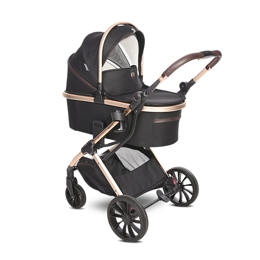Lorelli Glory 2 In 1 Pram – Black/Rose Gold 4 Lorelli Glory 2 In 1 Pram – Black/Rose Gold - Image 2