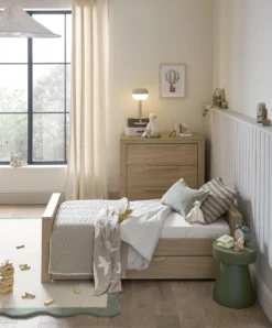 Mamas & Papas Franklin 2 Plus 2 Newborn Nursery Room Set – Natural Oak -Baby Supplies mamas papas furniture sets franklin 3 piece cotbed range with dresser changer double wardrobe oak 3