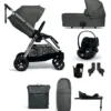 Mamas & Papas Flip XT3 Stroller 3in1 Cloud G Travel System Bundle – Harbour Grey -Baby Supplies mamas papas pushchairs flip xt pushchair complete bundle with cybex cloud g car seat base 8 pieces harbour grey